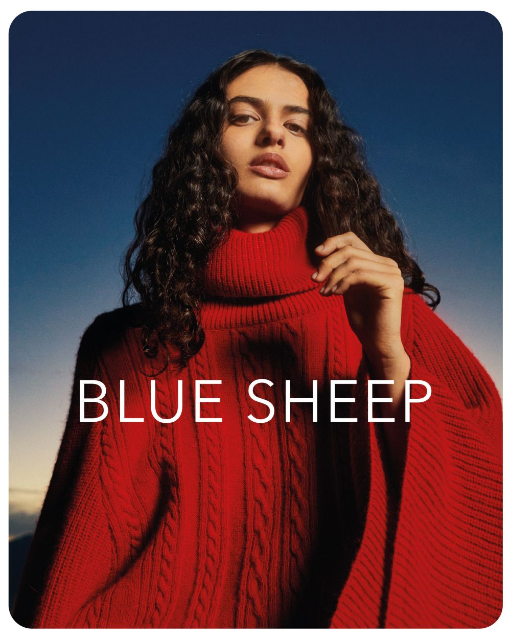 E-Card Blue Sheep